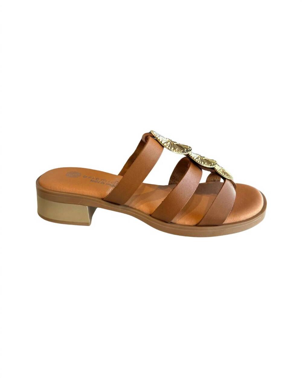 NEW ERIC MICHAEL women's inka sandal in tan